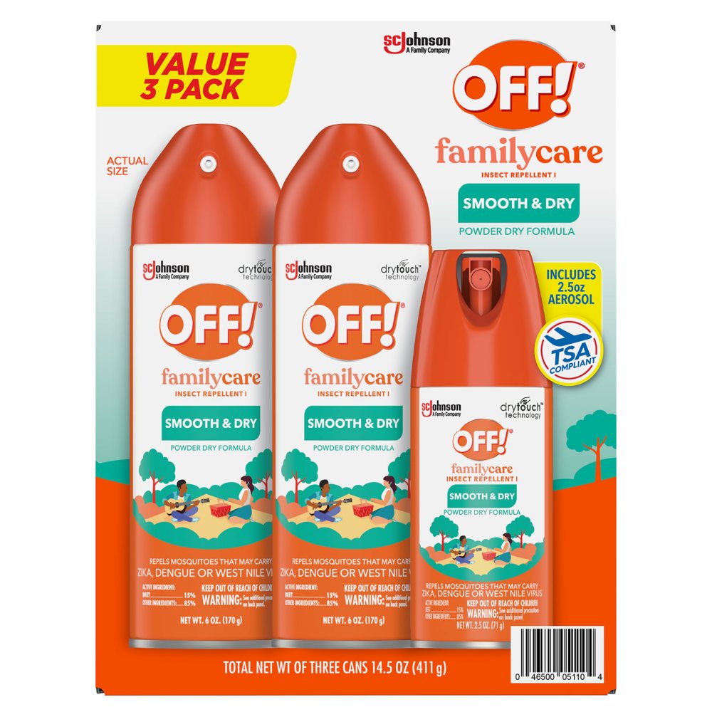 OFF! Family Care Insect Repellent Smooth DryPowder Dry-Formula 25oz(71g)