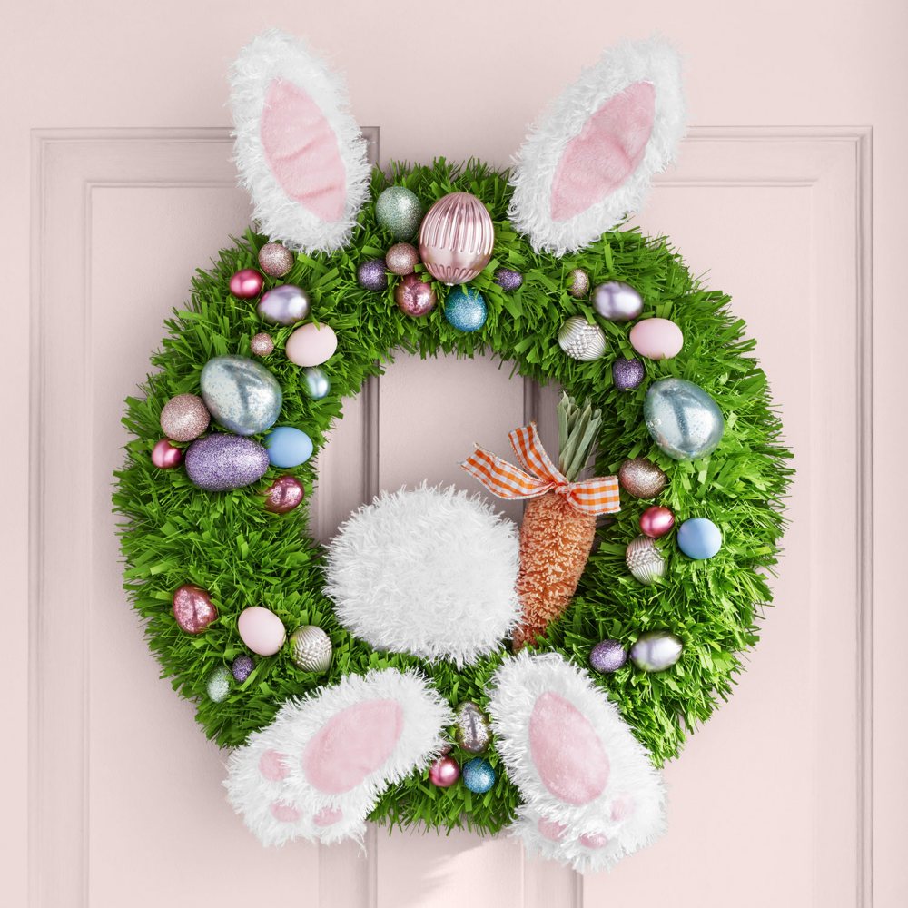 Member's Mark 24"  Bunny Tinsel Wreath