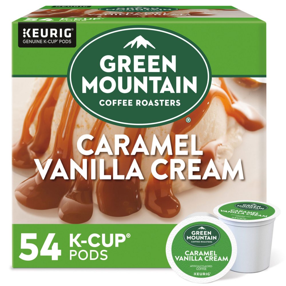 Green Mountain Coffee Single Serve K-Cups Caramel Vanilla Cream (54 ct.) - K-Cups & Single Serve Coffee - Green