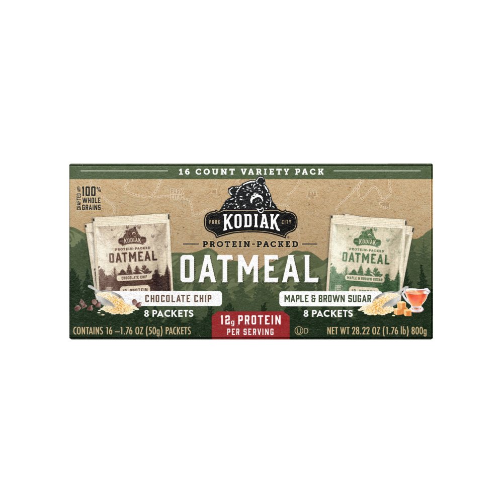 Kodiak Protein Packed Oatmeal, Variety Pack (1.76 oz.,16 pk.)