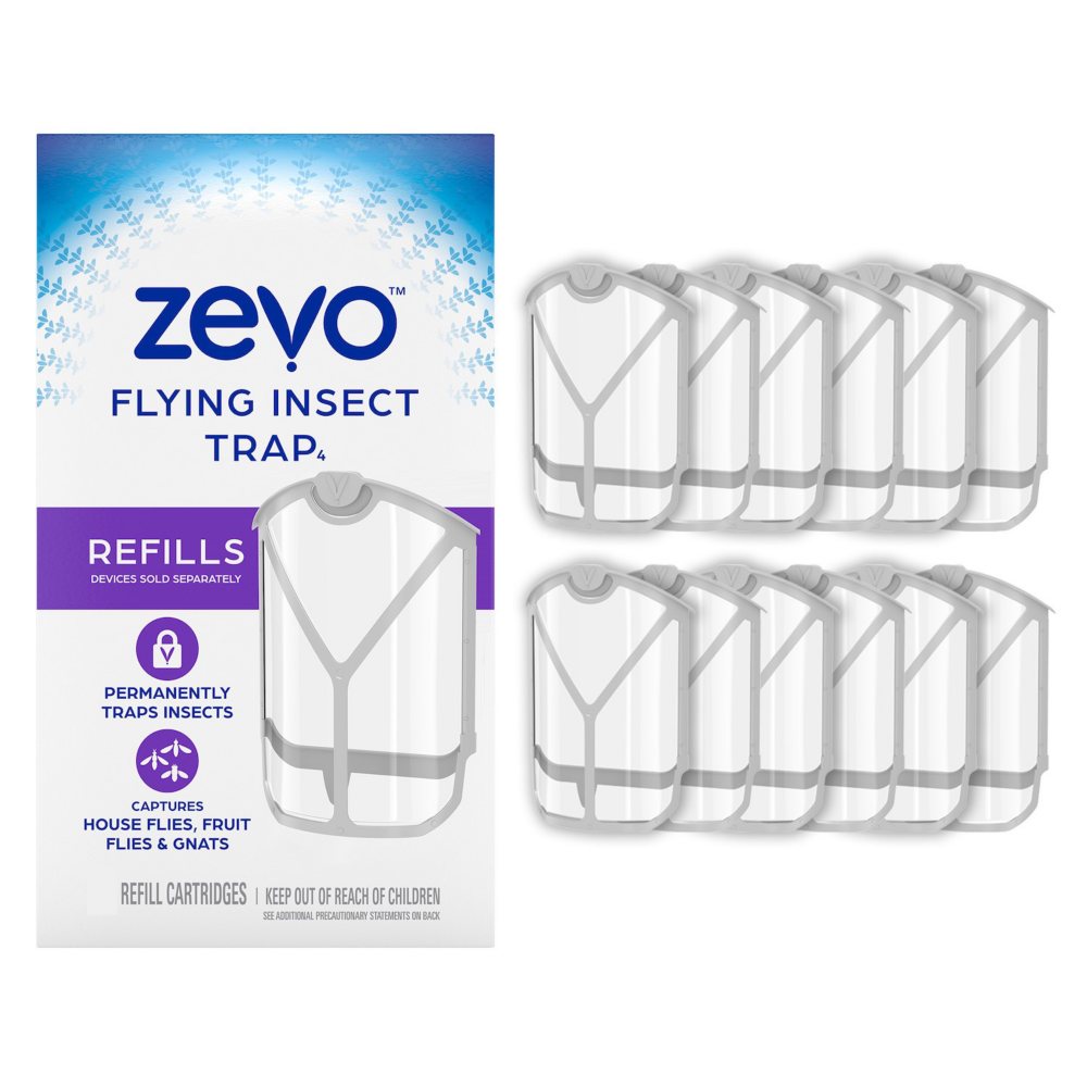 Zevo Flying Insect Trap Refill Cartridges (12 Cartridges)