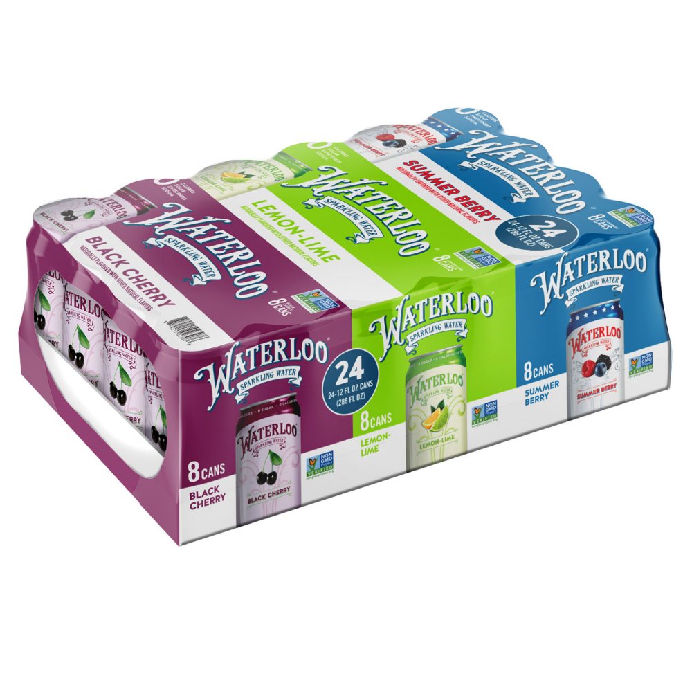 Waterloo Sparkling Water Variety Pack (12 fl. oz., 24 pk.)