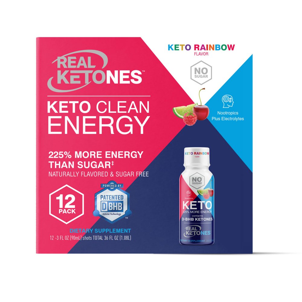 Real Ketones Clean Energy Shot Bomb Pop (12 pk.) - Protein & Fitness - Real
