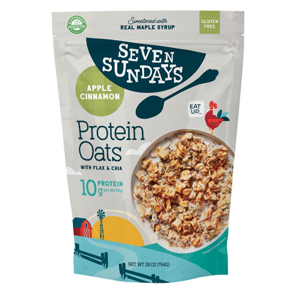 Seven Sundays Protein Oats, Apple Cinnamon (28 oz.)