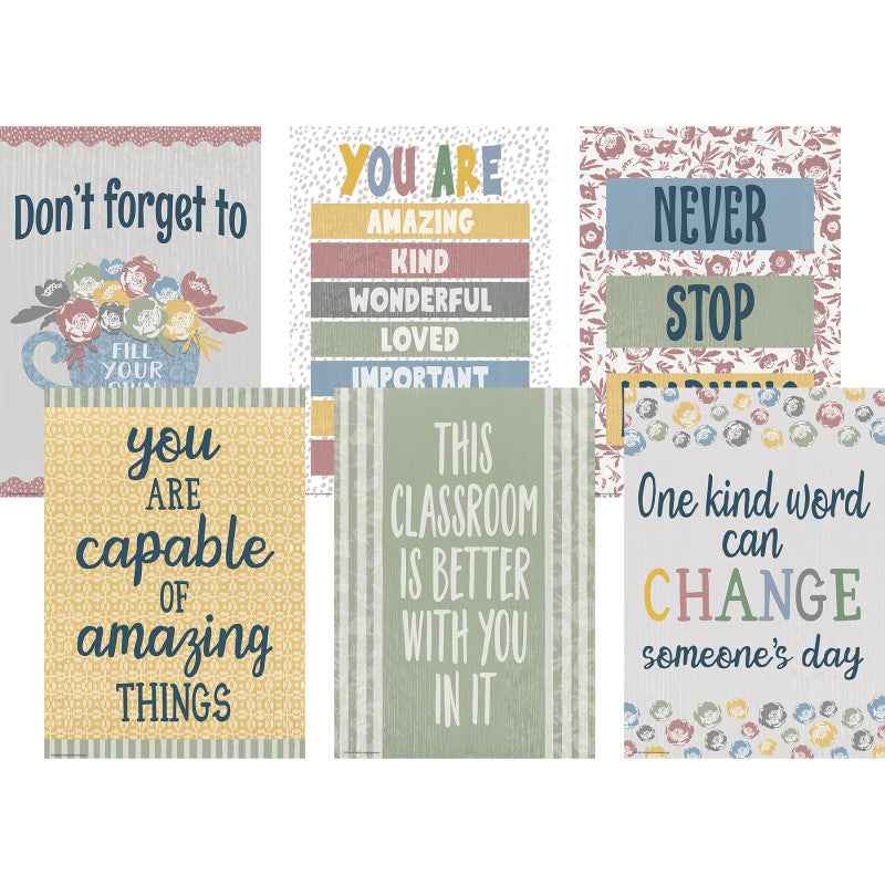 Class Cottage Positive Poster Set