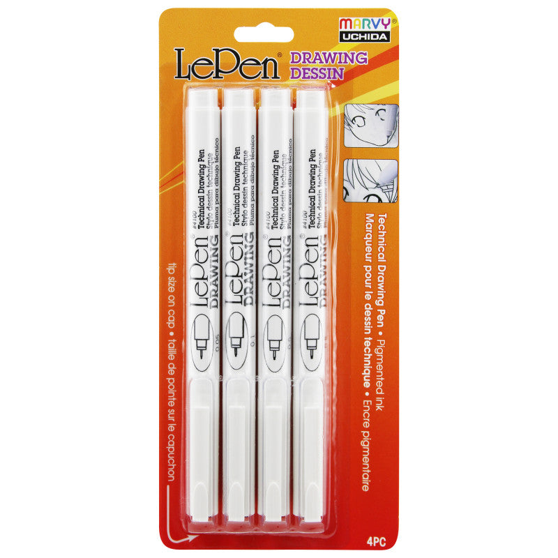 Lepen Drawing Pens 4 Piece Set (Pack of 6)