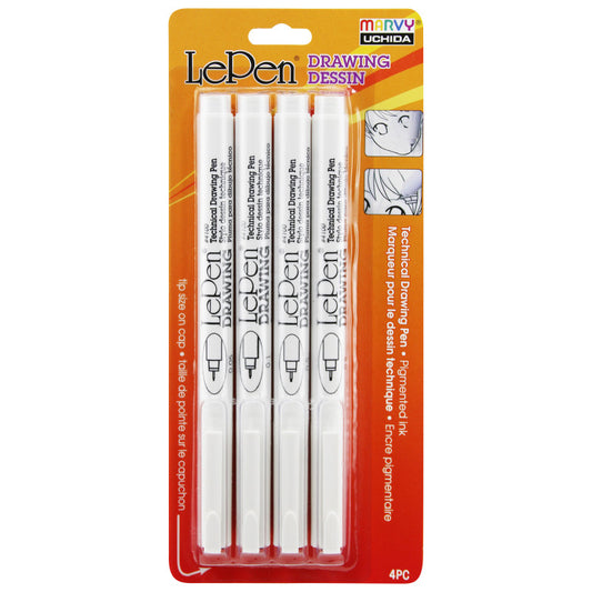 Lepen Drawing Pens 4 Piece Set (Pack of 6)