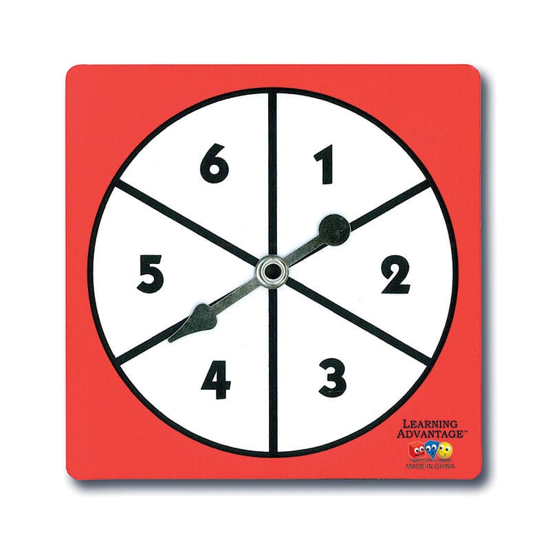 1-6 Number Spinners (Pack of 6) - Probability - Learning Advantage