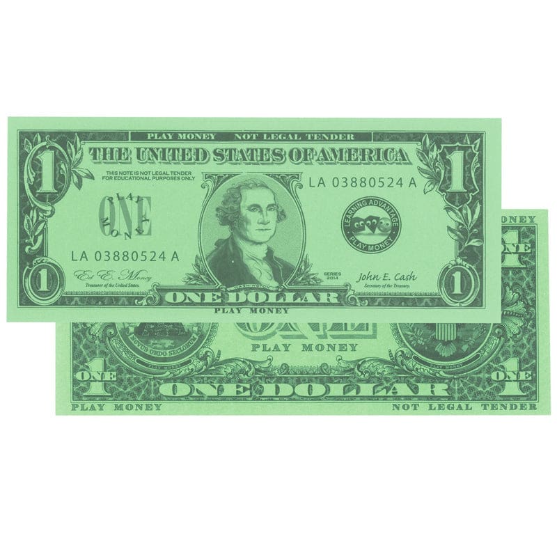 $1 Bills Set 100 Bills (Pack of 10) - Money - Learning Advantage