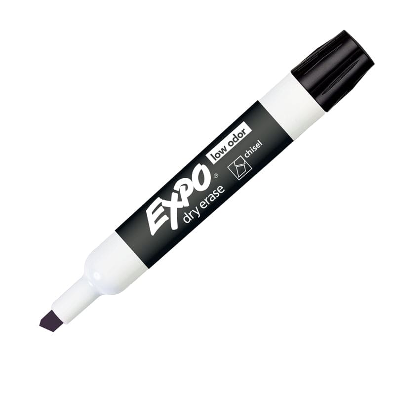 1 Dry Erase Marker Black Chisel Tip Low Order (Pack of 12) - Markers - Sanford/sharpie