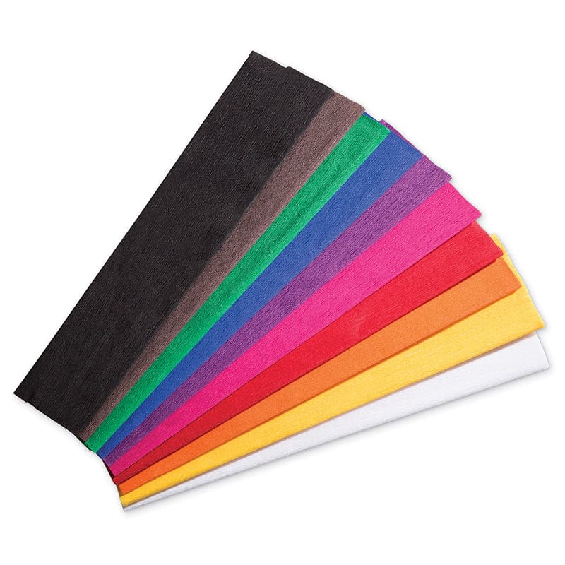 10 Color Crepe Paper 20In X 7-1/2Ft Assorted (Pack of 2) - Art - Dixon Ticonderoga Co - Pacon