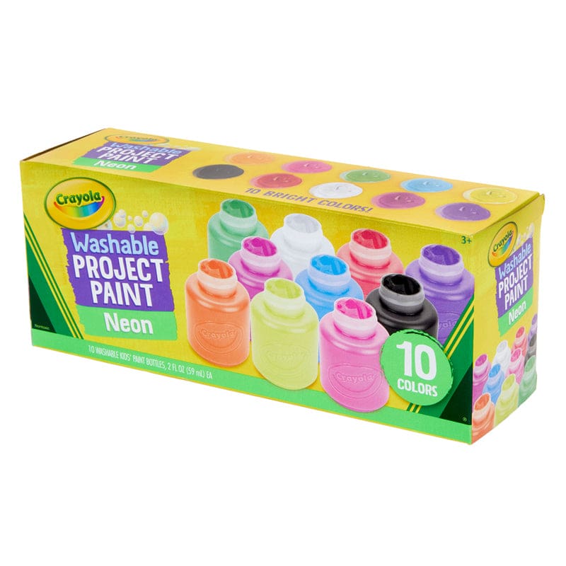 10 Ct 2Oz Neon Paint Set (Pack of 6) - Paint - Crayola LLC