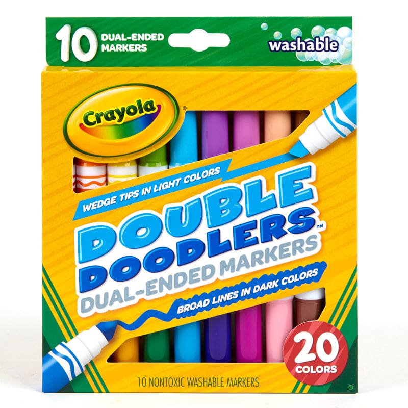 10 Ct Washable Double Doodlers (Pack of 6) - Markers - Crayola LLC
