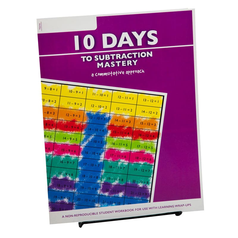 10 Days To Subtract Mastery Student Workbook (Pack of 6) - Addition & Subtraction - Learning Wrap-ups