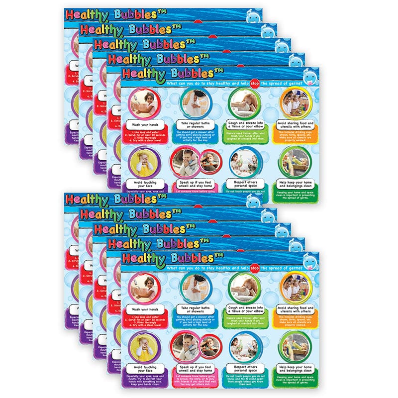 10 Pk Poly Learn Mats Wash Ur Hands - Miscellaneous - Ashley Productions
