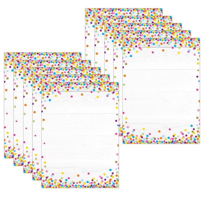 10 Pk Postermat Poly Blank Confetti (Pack of 2) - Classroom Theme - Ashley Productions