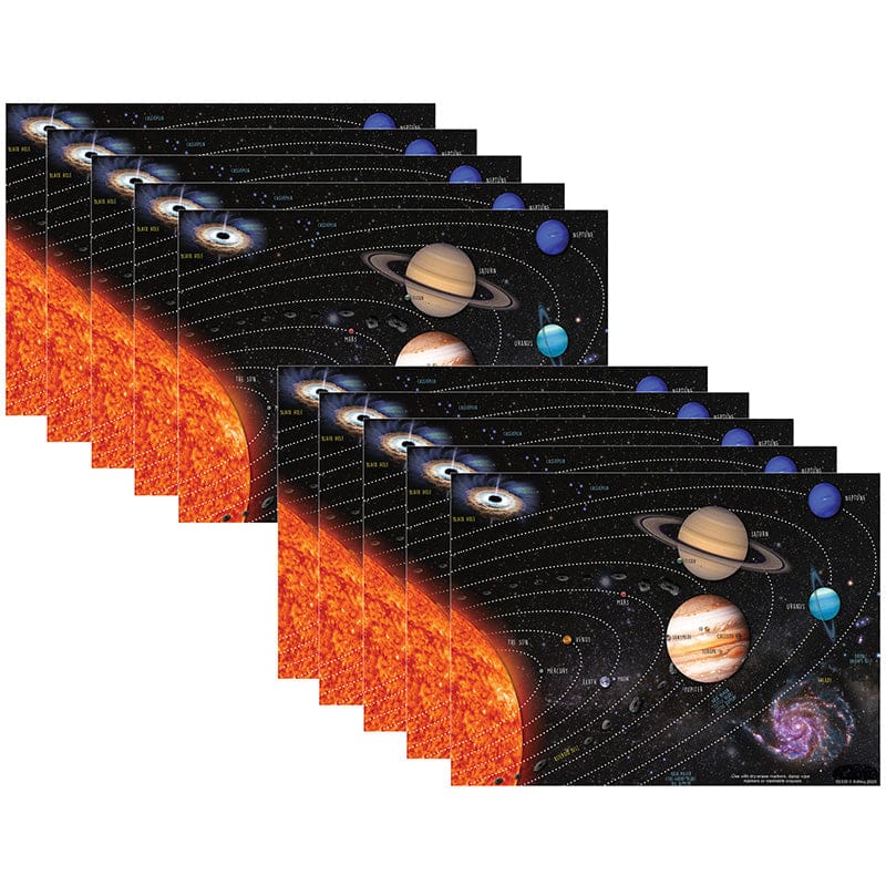 10 Pk Postermat Poly Solar System (Pack of 2) - Math - Ashley Productions