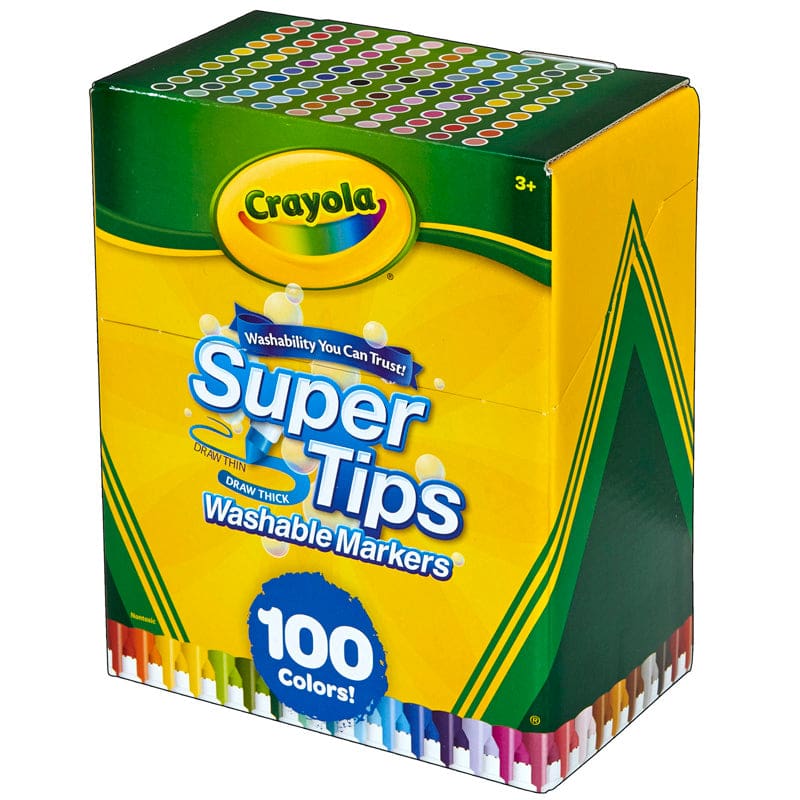 100 Ct Washable Super Tips Markers - Markers - Crayola LLC
