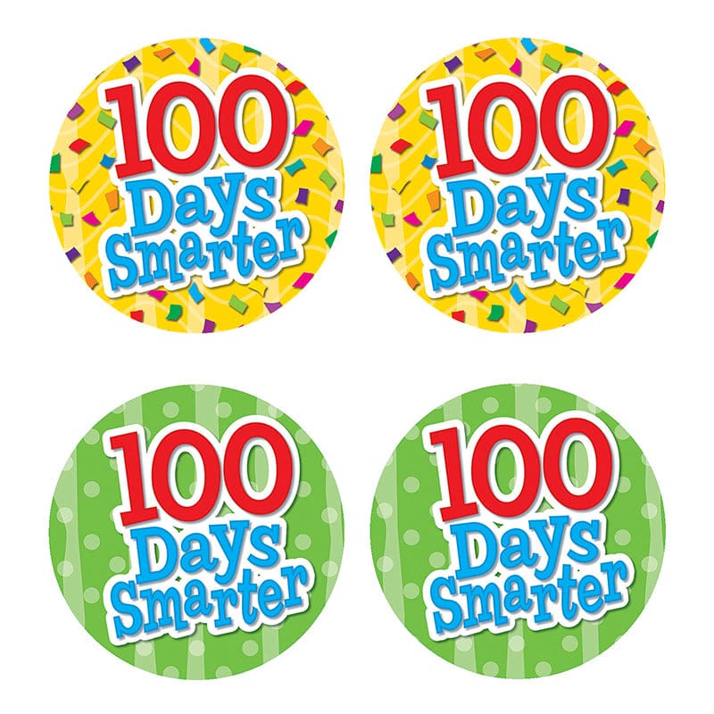 100 Days Smarter Wear Em Badges (Pack of 10) - Badges - Teacher Created Resources