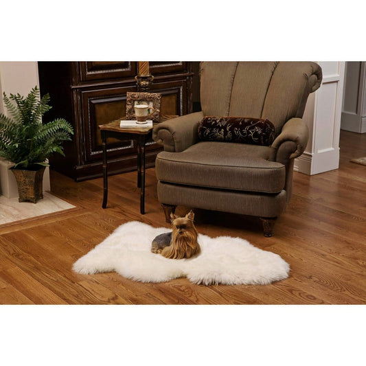 100% Genuine Sheepskin Rug - 3’5x1’11 - Area Rugs - 100% Genuine