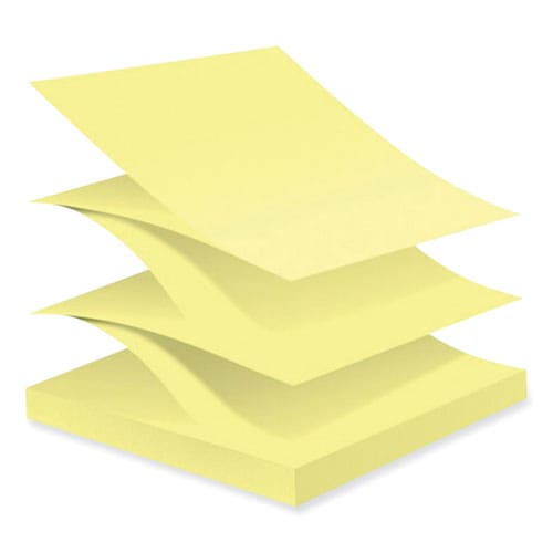 100% Recycled Paper Super Sticky Notes 3 X 3 Canary Yellow 70 Sheets/pad 6 Pads/pack - School Supplies - Post-it® Notes Super Sticky