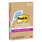 100% Recycled Paper Super Sticky Notes Ruled 4 X 6 Oasis 45 Sheets/pad 4 Pads/pack - School Supplies - Post-it® Notes Super Sticky