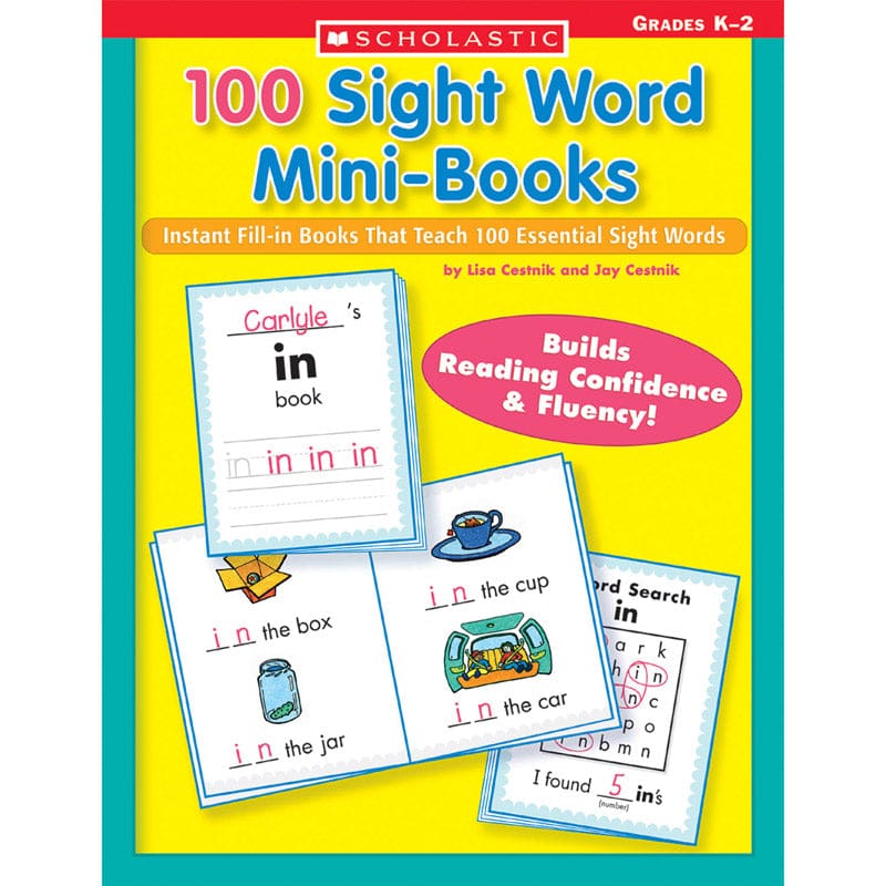 100 Sight Word Mini-Books (Pack of 2) - Sight Words - Scholastic Teaching Resources