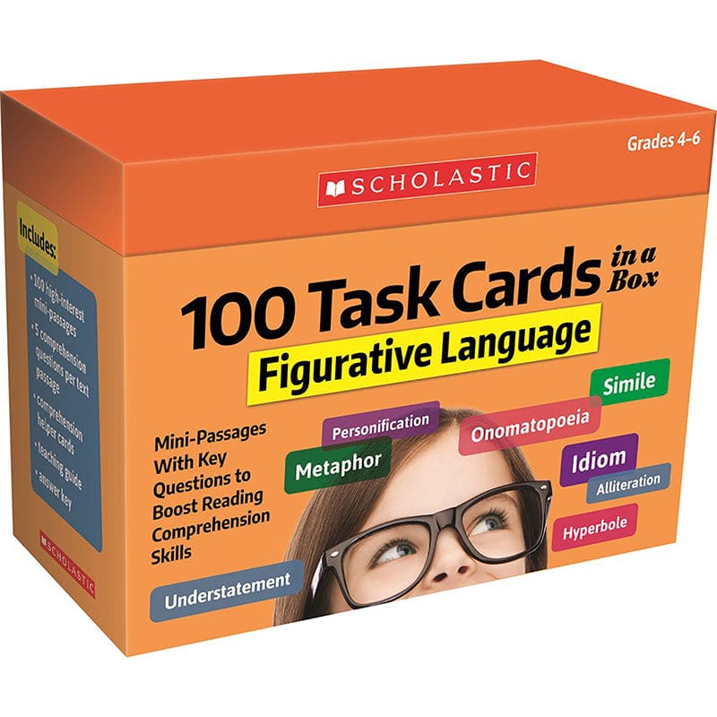 100 Task Cards Figurative Language - Activities - Scholastic Teaching Resources