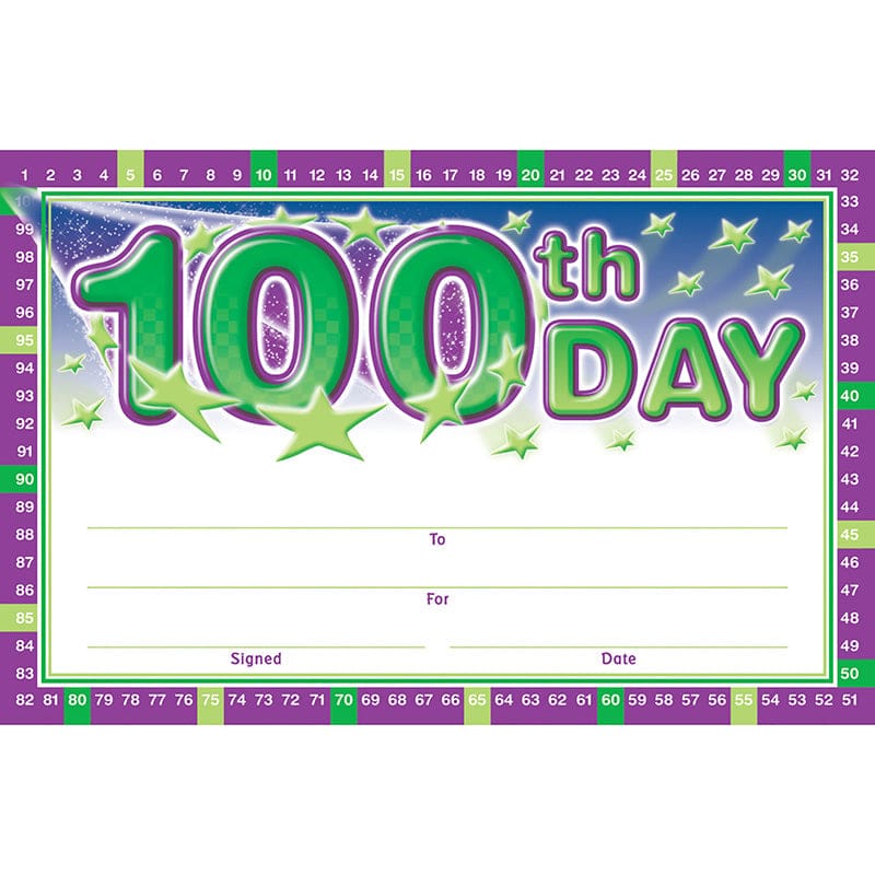 100Th Day Anytime Awards 36 Count (Pack of 12) - Awards - North Star Teacher Resource