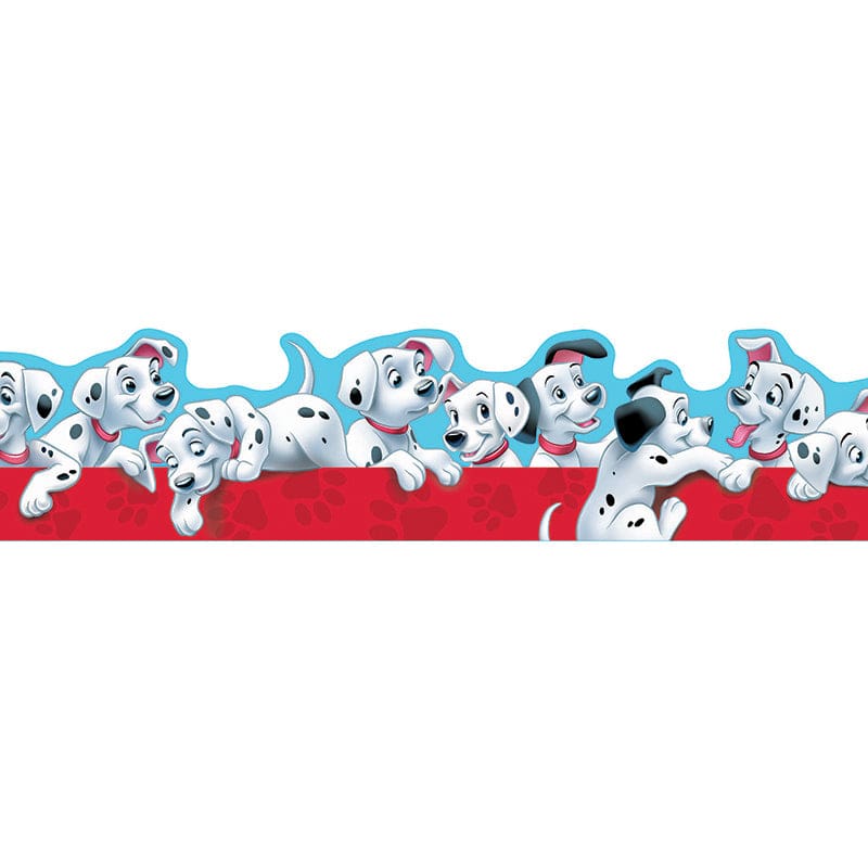 101 Dalmatians Puppies Extra Wide Die Cut Deco Trim (Pack of 10) - Border/Trimmer - Eureka