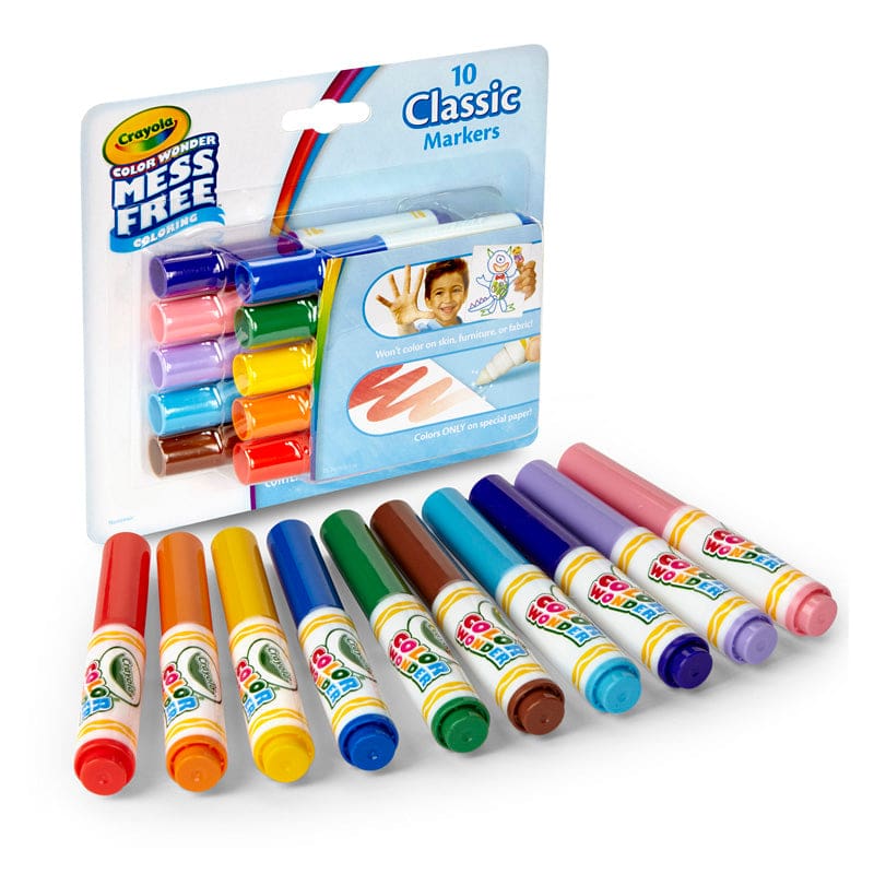 10Ct Color Wonder Mini Markers Classic Colors Washable (Pack of 8) - Markers - Crayola LLC