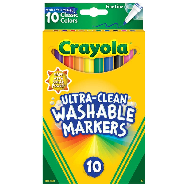 10Ct Fine Line Color Max Markers Ultra-Clean Washable (Pack of 10) - Markers - Crayola LLC
