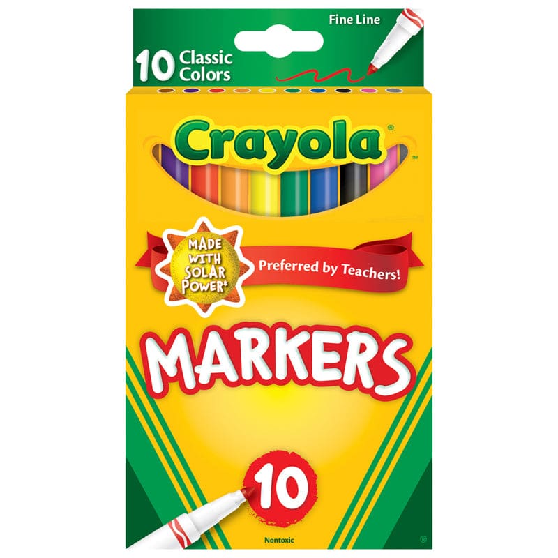 10Ct Fine Line Colormax Markers Classic (Pack of 12) - Markers - Crayola LLC