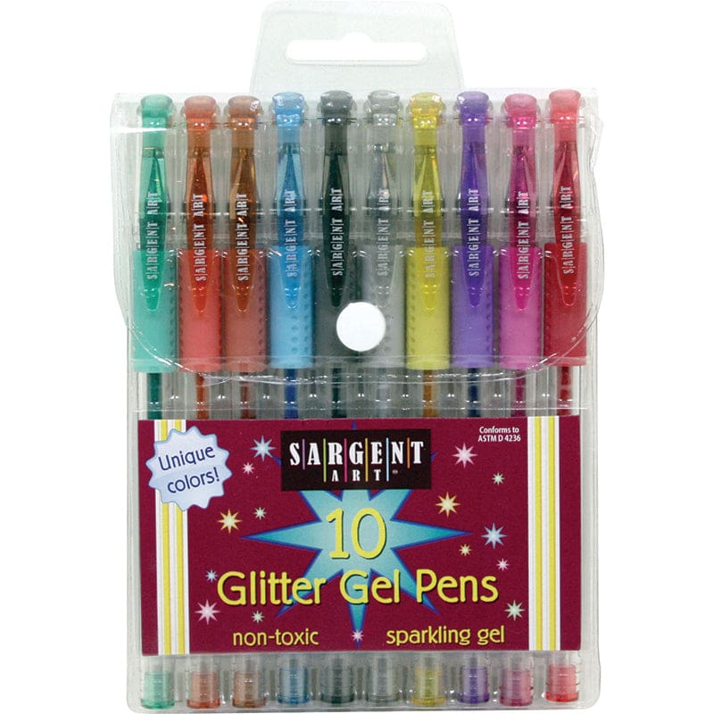 10Ct Glitter Gel Pen (Pack of 10) - Pens - Sargent Art Inc.