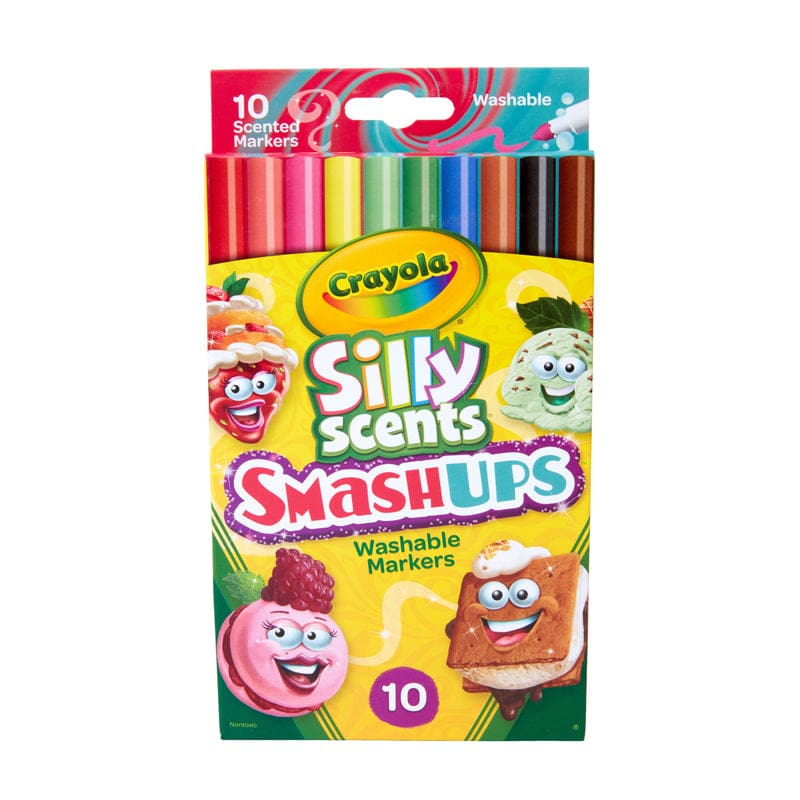 10Ct Slim Smash Ups Scent Markers Washable Silly Scents (Pack of 10) - Markers - Crayola LLC