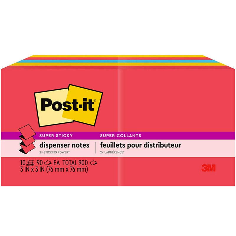 10Ct Sticky Pop Up Post It Notes Playful Primaries - Post It & Self-Stick Notes - 3M Company