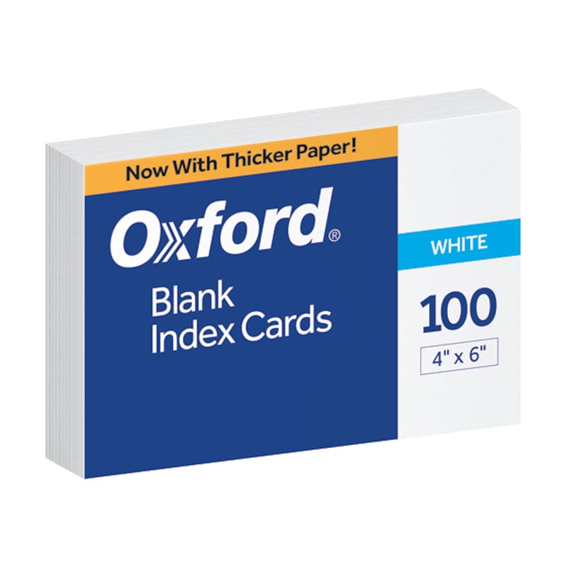 10Pk 4X6 White Blank Index Cards 100Ct - Index Cards - Tops Products