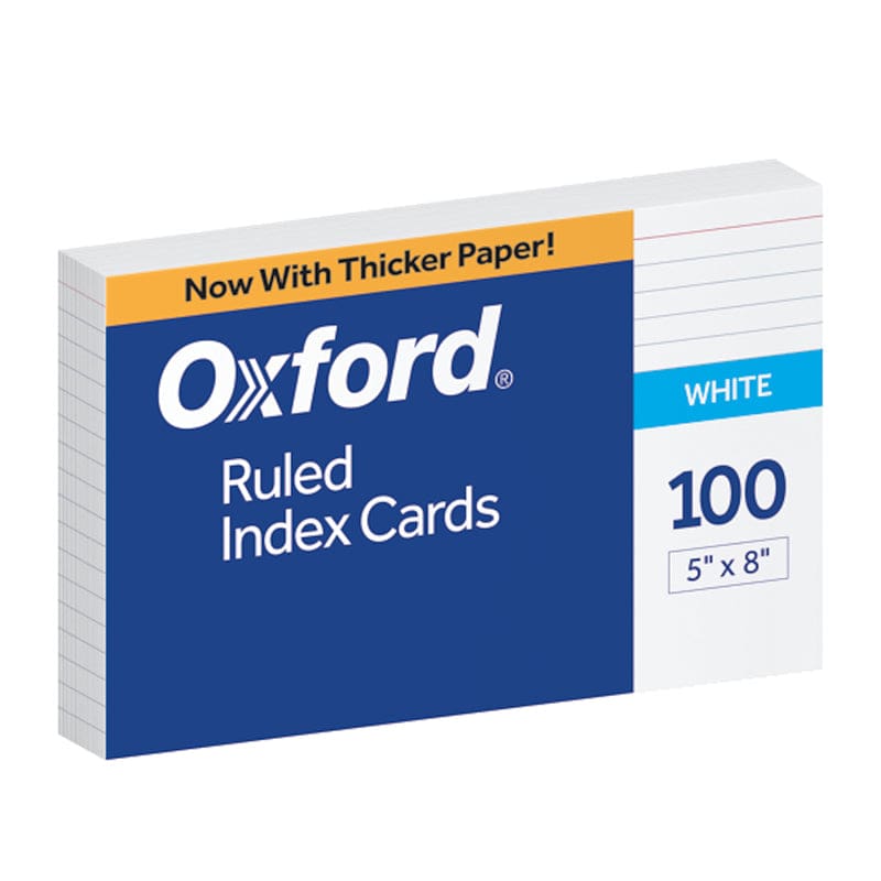 10Pk 5X8 White Ruled Index Cards 100Ct - Index Cards - Tops Products
