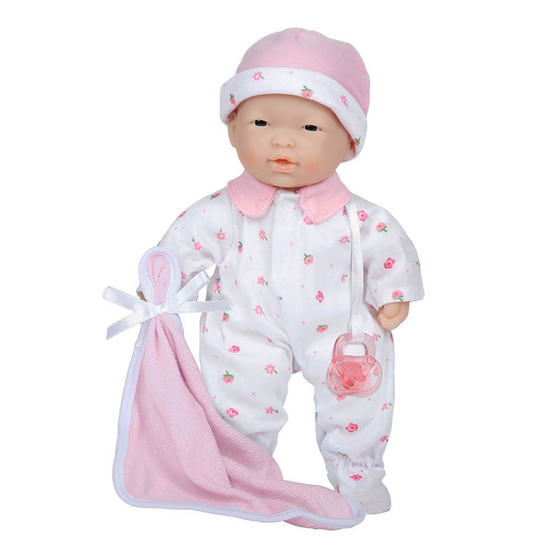 11In Soft Baby Doll Pink Asian with Blanket (Pack of 2) - Dolls - Jc Toys Group Inc