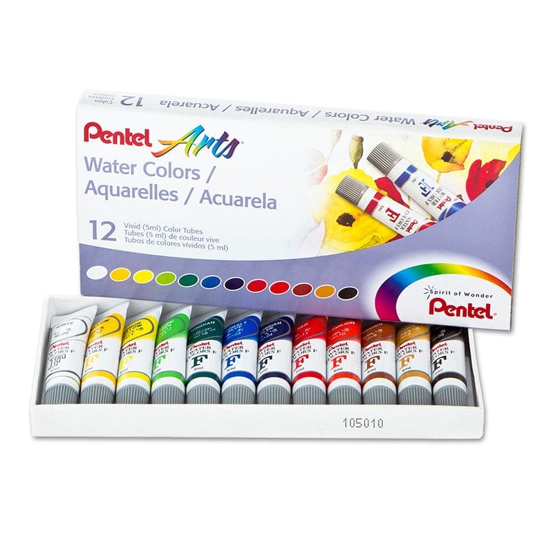 12 Color Pentel Arts Watercolor Set (Pack of 6) - Paint - Pentel Of America