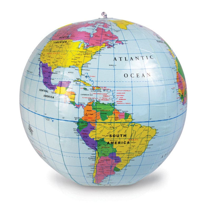 12 Inch Inflatable Globe (Pack of 6) - Globes - Learning Resources