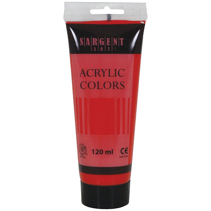 120Ml Tube Acrylic Cadmium Red Hue (Pack of 12) - Paint - Sargent Art Inc.