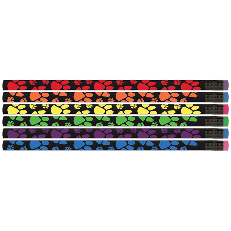 12Ct Neon Paws Pencils (Pack of 12) - Pencils & Accessories - Musgrave Pencil Co Inc