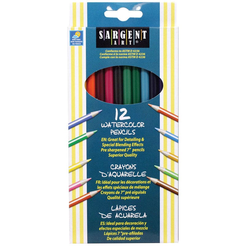 12Ct Sargent Watercolor Pencil 7 In (Pack of 12) - Colored Pencils - Sargent Art Inc.