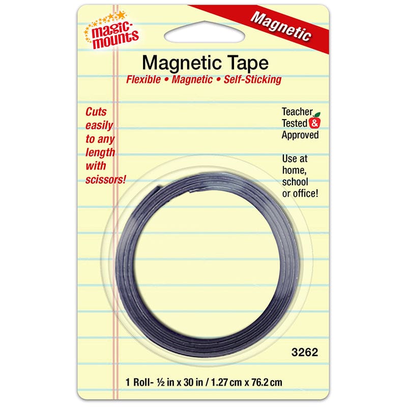 1/2In X 30In Magnetic Tape Roll (Pack of 12) - Fasteners - Miller Studio