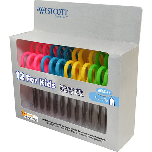 12Pk Westcott Blunt Tip Scissor Kid - Scissors - Acme United Corporation