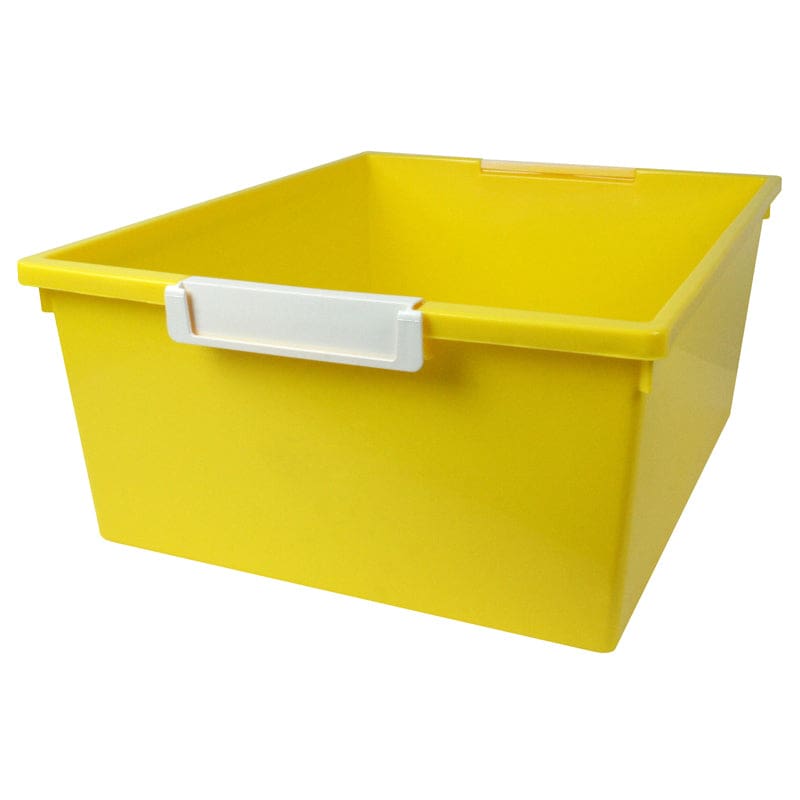 12Qt Yellow Tray W Label Hold Tattle (Pack of 6) - Storage Containers - Romanoff Products