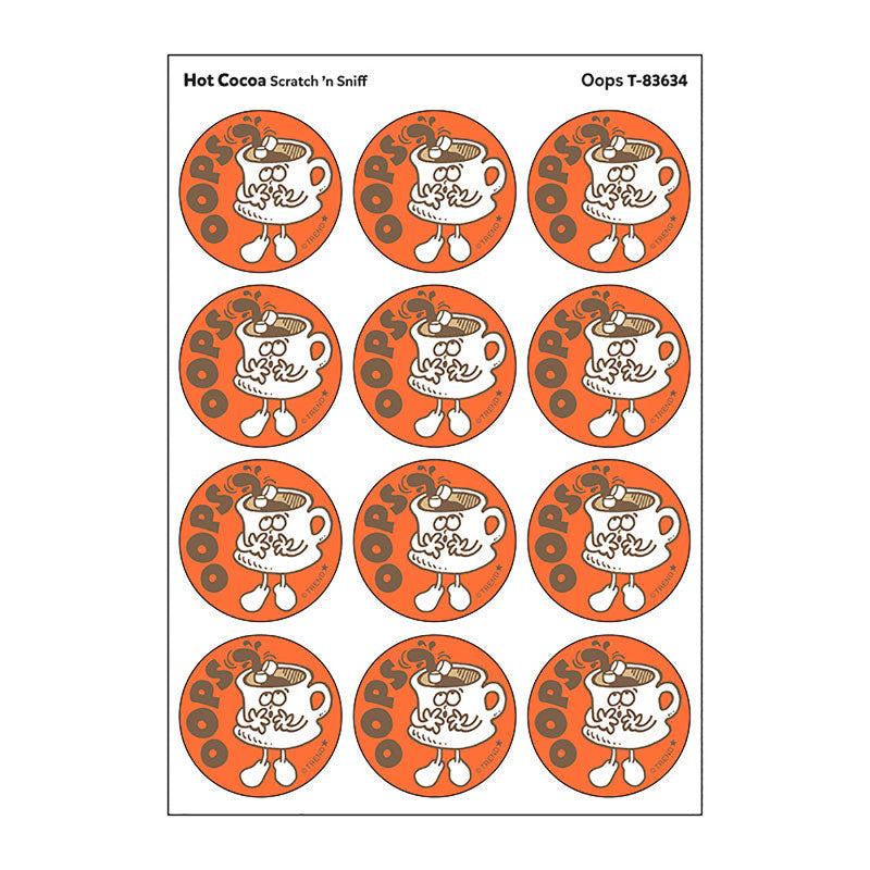 Stinky Stickers Oops Hot Cocoa Scen (Pack of 12)