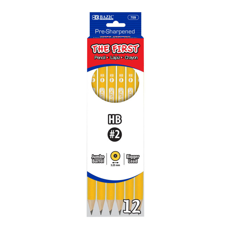 12Ct No2 First Jumbo Yellow Pencil (Pack of 10)