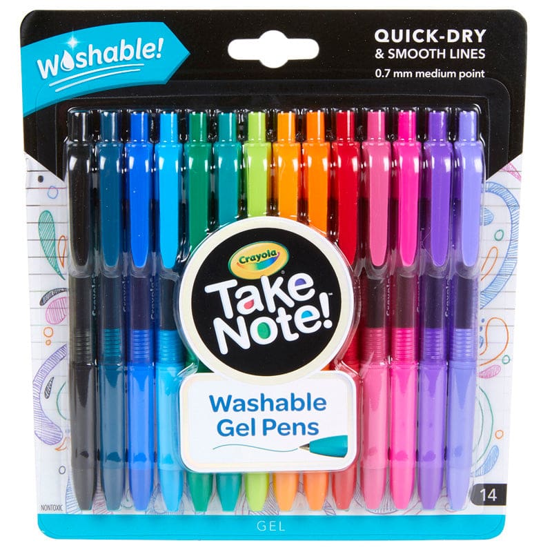 14 Ct Take Note Washable Gel Pens (Pack of 3) - Pens - Crayola LLC